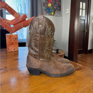 Brown Leather Western Boots